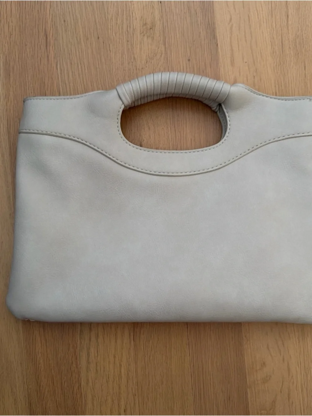 Anthropologie Morgan Woven Tote Bag Purse Structured Handle Ivory NWOT Wedding - Picture 5 of 7